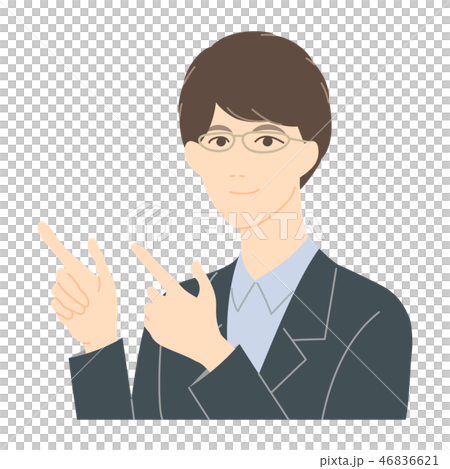 指向手指的一個人 46836621