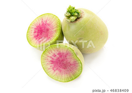 カットした天芯赤大根 カットした天芯赤大根 46838409