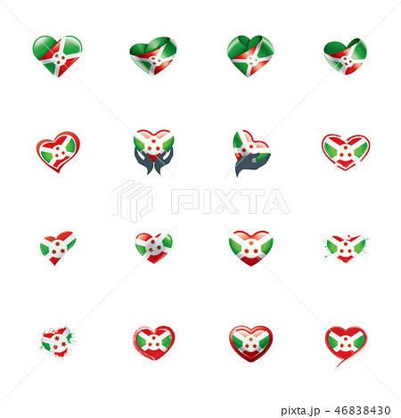 Burundi flag, vector illustration on a white background 46838430