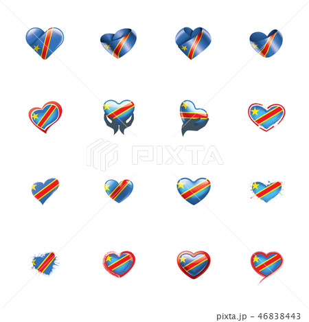 Democratic Republic of the Congo flag, vector illustration on a white background Democratic Republic of the Congo flag, vector illustration on a white background 46838443