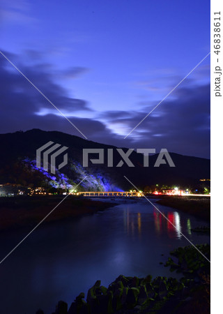 嵐山花灯路 渡月橋 嵐山花灯路 渡月橋 46838611