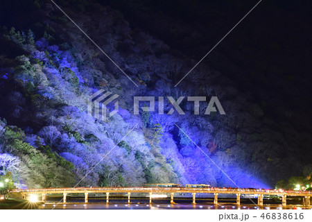 嵐山花灯路 渡月橋 嵐山花灯路 渡月橋 46838616