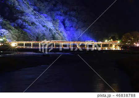 嵐山花灯路 渡月橋 嵐山花灯路 渡月橋 46838788