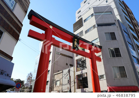 下谷神社の大鳥居 下谷神社の大鳥居 46838795