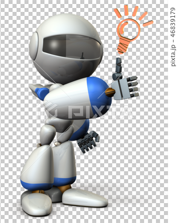 サムズアップするAIロボット 46839179