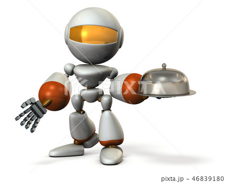 料理を提供する人口知能ロボット 46839180