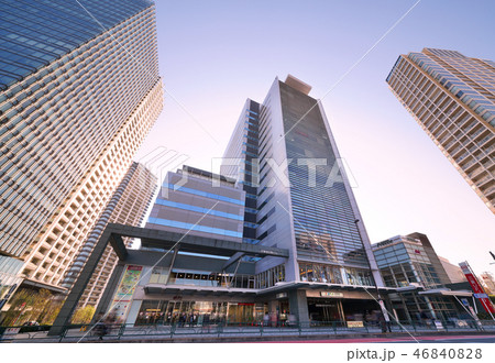 日本の東京都市景観 目黒駅前の街並みを望む 日本の東京都市景観 目黒駅前の街並みを望む 46840828