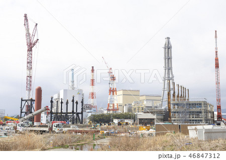 建設現場　発電所　工事 46847312