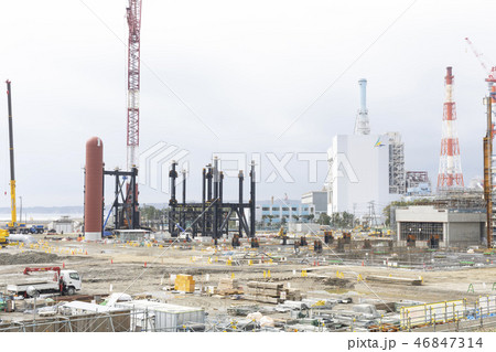 建設現場 発電所 工事 建設現場 発電所 工事 46847314
