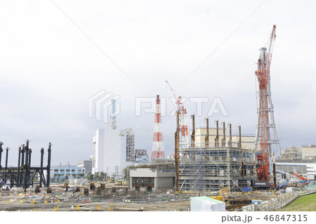 建設現場　発電所　工事 46847315