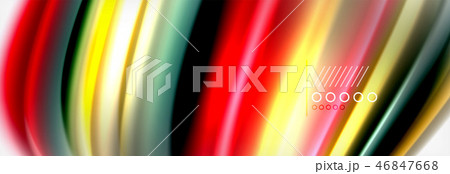 Smooth liquid blur wave background, color flow concept, illustration 46847668