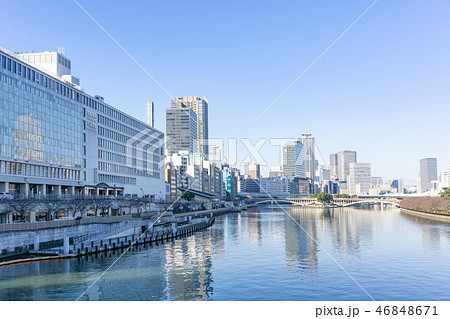 駅前風景　天満橋駅 46848671