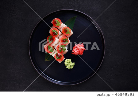 japanese seafood restaurant menu, sushi rolls 46849593