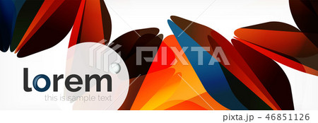 Vector colorful geometric triangle background, crystal banner design Vector colorful geometric triangle background, crystal banner design 46851126