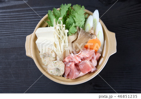 鶏鍋の具材 46851235