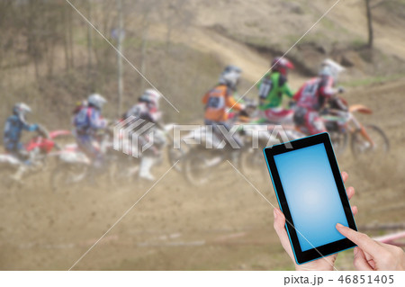 Motocross race infographic concept Motocross race infographic concept 46851405
