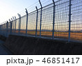 成田空港のフェンスと空 46851417