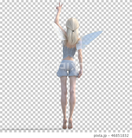 Real angel perming3DCG illustrations material 46851832