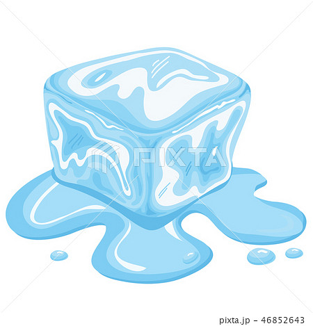 Ice cube vector design on white background. 46852643