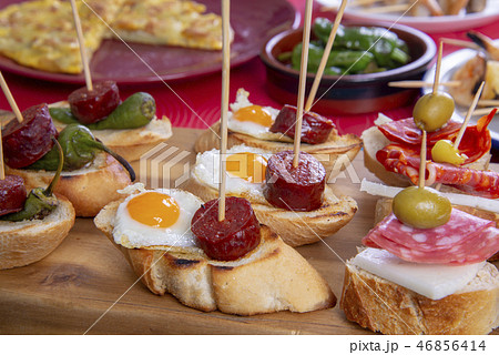 Tapas or antipasto starters 46856414