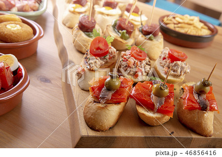 Tapas or antipasto starters 46856416