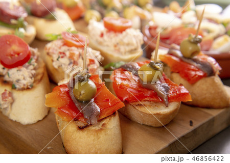 Tapas or antipasto starters 46856422