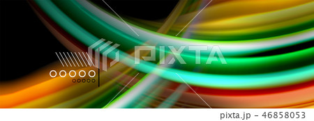 Color flow poster. Wave Liquid shape color background. Art design for your design Color flow poster. Wave Liquid shape color background. Art design for your design 46858053