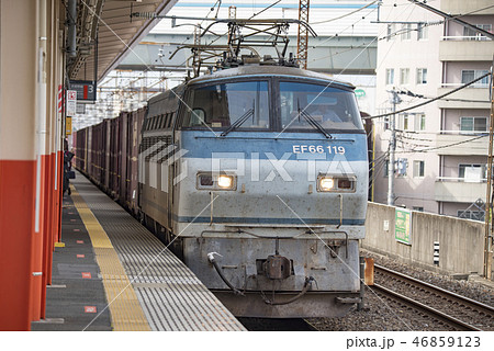 【貨物列車 EF66 コンテナ 西浦和駅】 【貨物列車 EF66 コンテナ 西浦和駅】 46859123