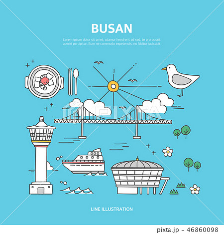 釜山 灯台 広安大橋 46860098