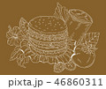 ハンバーガーのイラスト 46860311