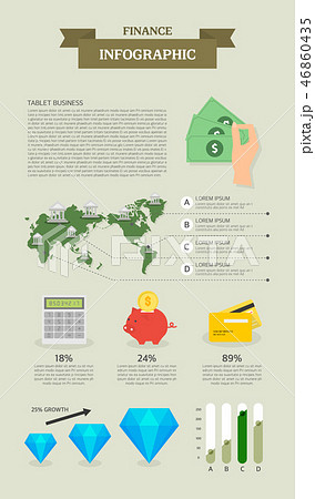 グラフ チャート テキスト 46860435