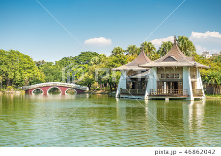 Taichung Park Pavilion and Zhongshan Bridge, the l Taichung Park Pavilion and Zhongshan Bridge, the l 46862042