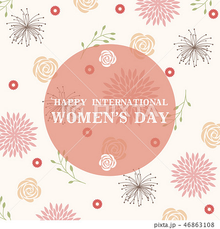 Happy international Women's Day Elegant card 46863108