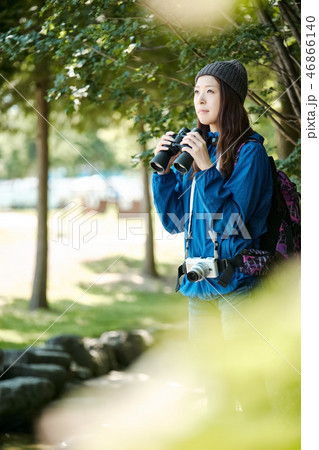 女子旅　ハイキング 46866140