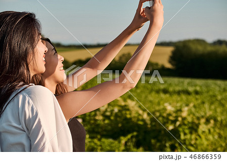 女子旅　自然風景 46866359