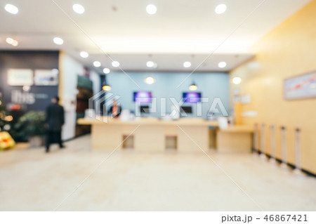 Abstract blur hotel and lobby interior Abstract blur hotel and lobby interior 46867421