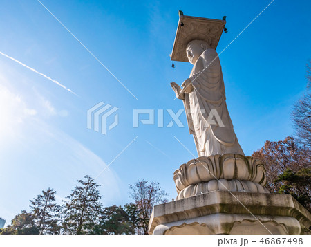 Beautiful Buddhism Statue in Bongeunsa Temple 46867498