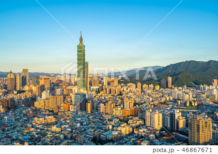 Beautiful architecture building taipei city Beautiful architecture building taipei city 46867671