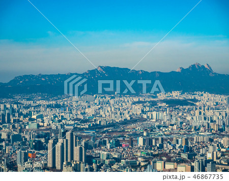 Beautiful architecture building in Seoul City 46867735