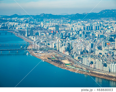 Beautiful architecture building in Seoul City Beautiful architecture building in Seoul City 46868003