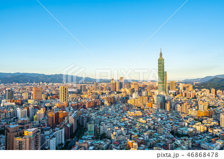 Beautiful architecture building taipei city Beautiful architecture building taipei city 46868478