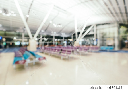 Abstract blur and defocused airport terminal interior 46868834