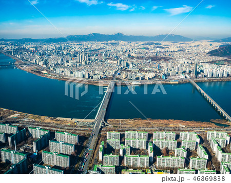 Beautiful architecture building in Seoul City 46869838