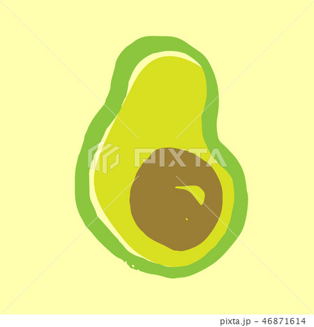 Avocado grunge icon. Vector illustration. Avocado grunge icon. Vector illustration. 46871614