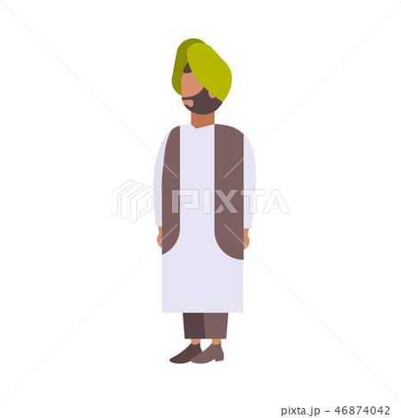 Man wearing traditional indian clothing Stock Photo by