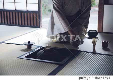 茶道　炉　手元 46874754