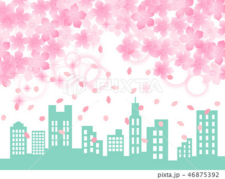 桜の背景イラスト 46875392