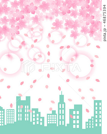 桜の背景イラスト 46875394