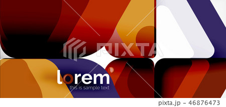 Colorful trendy geometric shapes background Colorful trendy geometric shapes background 46876473