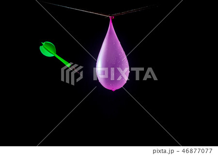 amazing explosion of isolated water balloon amazing explosion of isolated water balloon 46877077